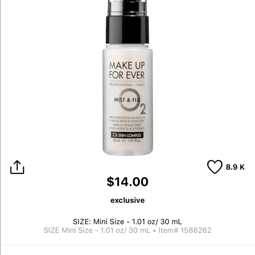 Make Up For Ever Mist& Fix O2 - Picture 4 of 5